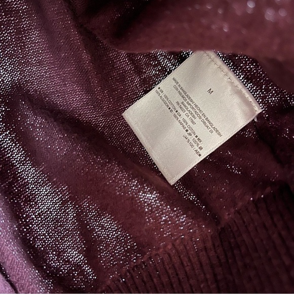 Old Navy Burgundy Red V-Neck Pullover Sweater M - Picture 4 of 4